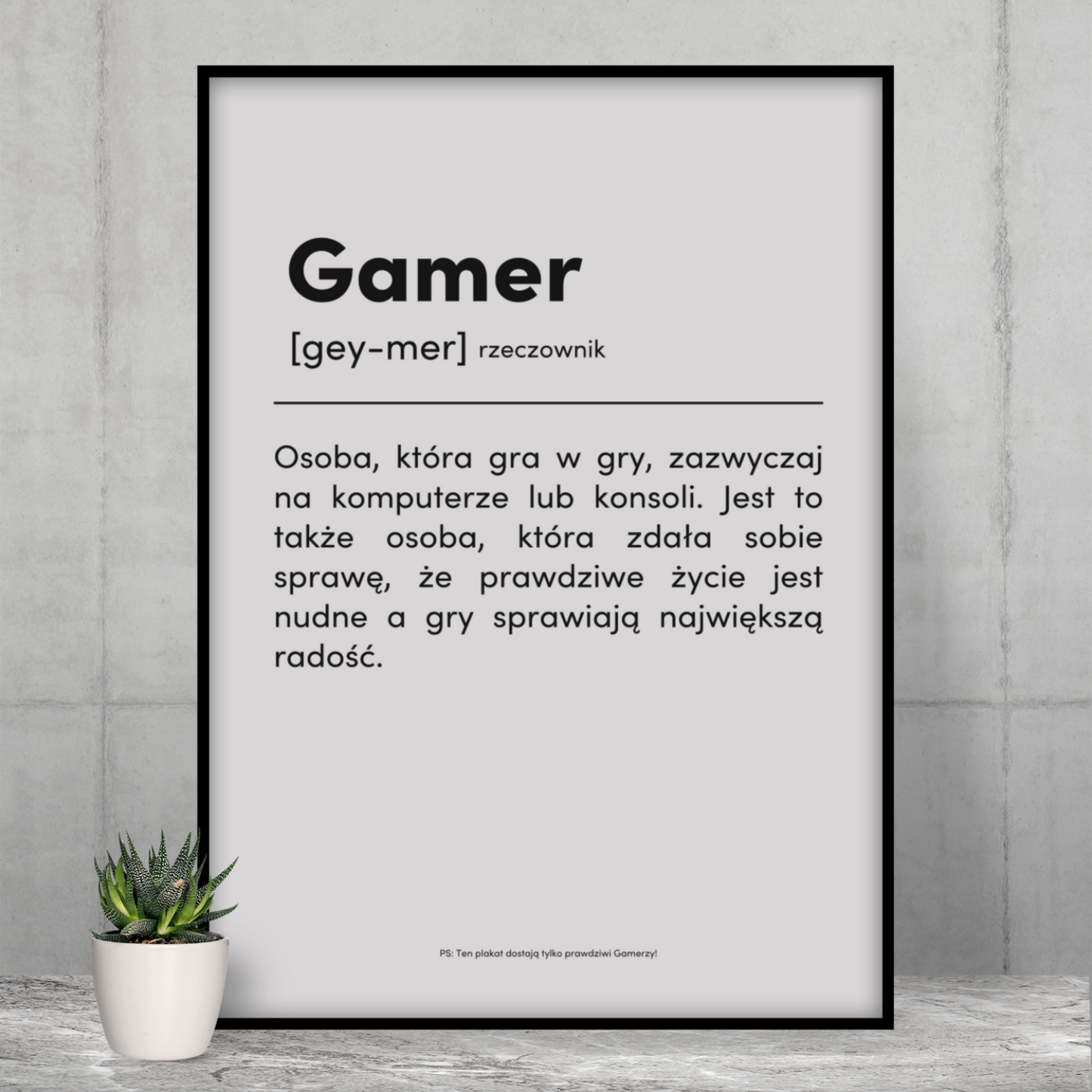 GAMER - Plakat dla Gracza