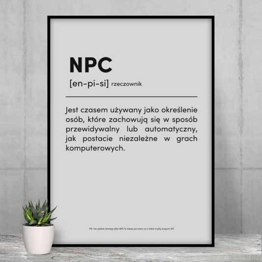 NPC - Plakat dla Gracza
