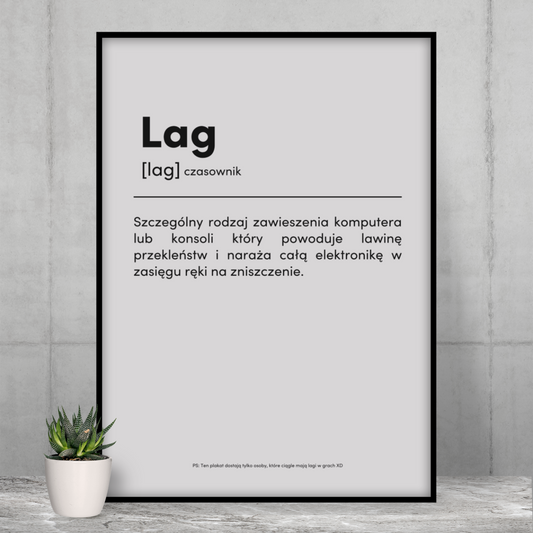 LAG - Plakat dla Gracza