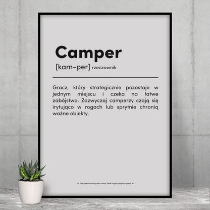 CAMPER - Plakat dla Gracza