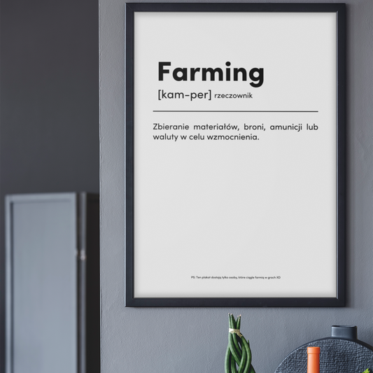 FARMING - Plakat dla Gracza