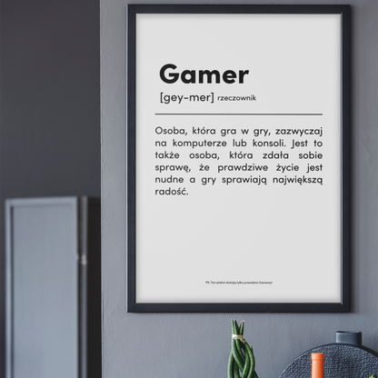 GAMER - Plakat dla Gracza