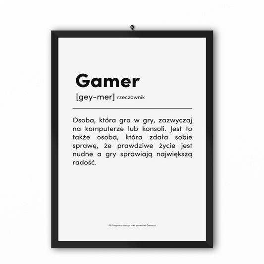 GAMER - Plakat dla Gracza