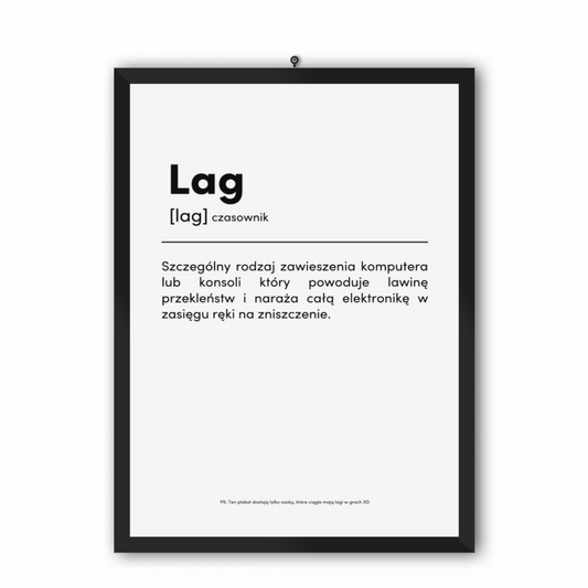 LAG - Plakat dla Gracza