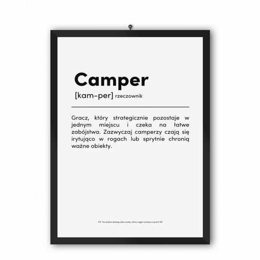 CAMPER - Plakat dla Gracza